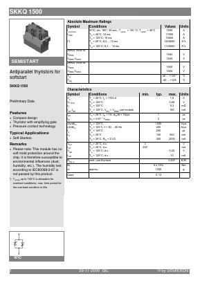 SKKQ1500/14 Datasheet PDF Semikron