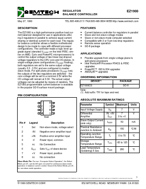 EZ1900CS Datasheet PDF Semtech Corporation
