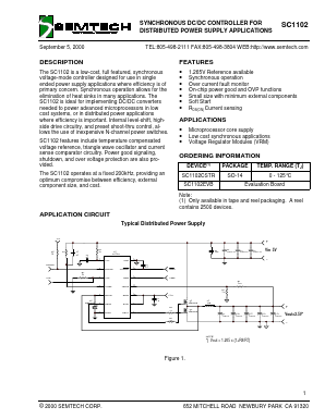 SC1102 Datasheet PDF Semtech Corporation