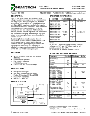 EZ1583CM-5.7TR Datasheet PDF Semtech Corporation