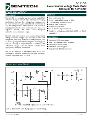 SC1103CS.TR Datasheet PDF Semtech Corporation