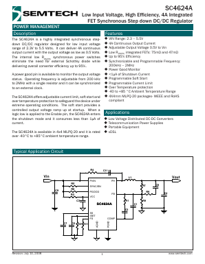 SC4624A Datasheet PDF Semtech Corporation