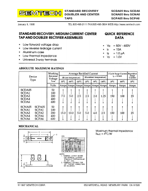 SCDA4 Datasheet PDF Semtech Corporation