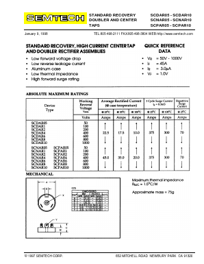 SCDAR05 Datasheet PDF Semtech Corporation