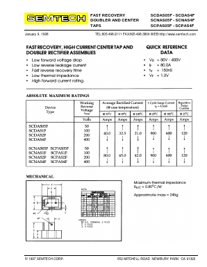 SCPAS1F Datasheet PDF Semtech Corporation