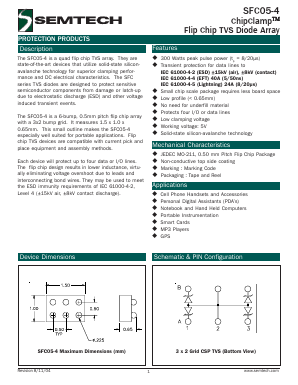SFC05-4.WC Datasheet PDF Semtech Corporation
