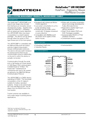 UR7HCDMP-CP Datasheet PDF Semtech Corporation