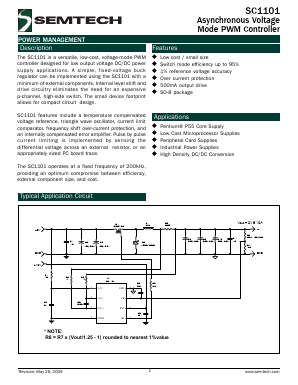 SC1101CS.TR Datasheet PDF Semtech Corporation