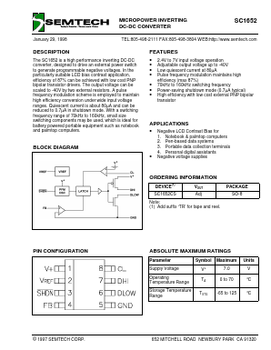 SC1652CS Datasheet PDF Semtech Corporation