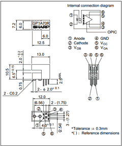 GP1A71R Datasheet PDF Sharp Electronics