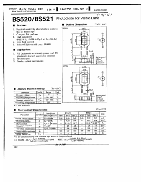 BS521 Datasheet PDF Sharp Electronics