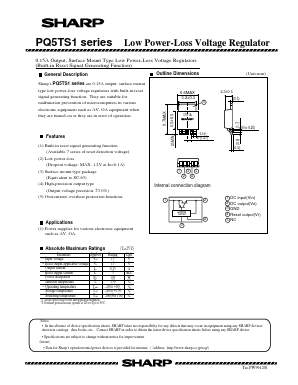 PQ5TS1A Datasheet PDF Sharp Electronics