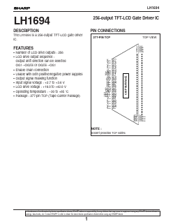 LH1694 Datasheet PDF Sharp Electronics