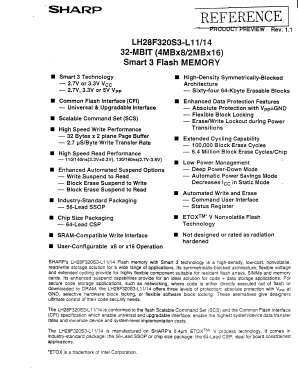 LH28F320S3S-L11 Datasheet PDF Sharp Electronics
