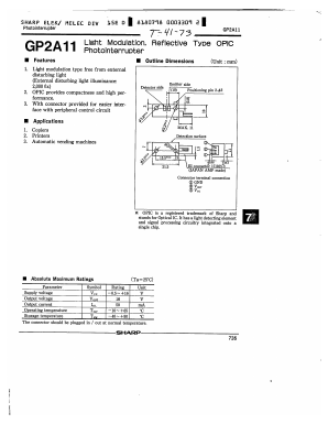 GP2A11 Datasheet PDF Sharp Electronics