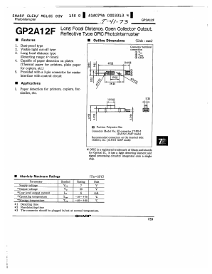 GP2A12F Datasheet PDF Sharp Electronics
