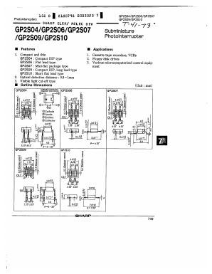 GP2S07 Datasheet PDF Sharp Electronics