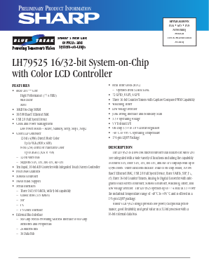 LH79525 Datasheet PDF Sharp Electronics