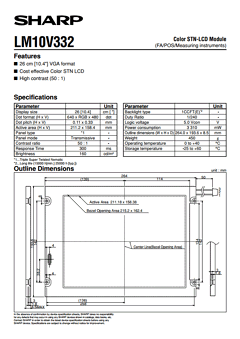 LM10V332 Datasheet PDF Sharp Electronics