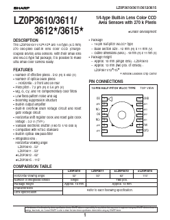 LZ0P3612 Datasheet PDF Sharp Electronics