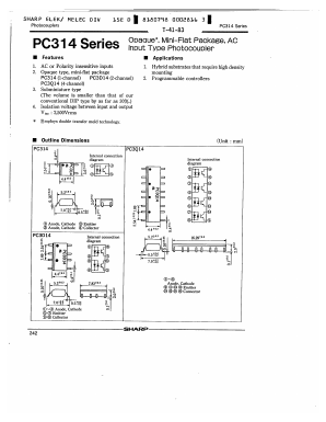 PC314 Datasheet PDF Sharp Electronics