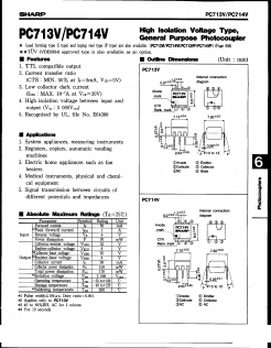 PC713V2 Datasheet PDF Sharp Electronics