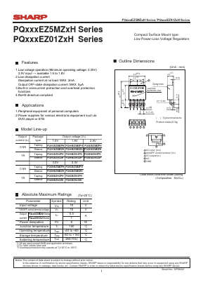 PQ015EZ01ZPH Datasheet PDF Sharp Electronics