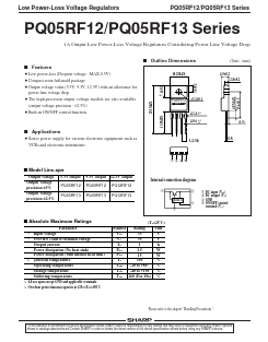 PQ12RF13 Datasheet PDF Sharp Electronics