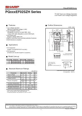 PQ033EF02SZH Datasheet PDF Sharp Electronics