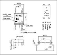 PC452T Datasheet PDF Sharp Electronics