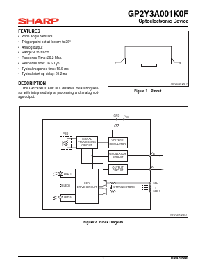 GP2Y3A001K0F Datasheet PDF Sharp Electronics