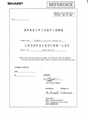 LH28F016SCHR-L120 Datasheet PDF Sharp Electronics