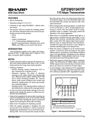 GP2W0104YP Datasheet PDF Sharp Electronics