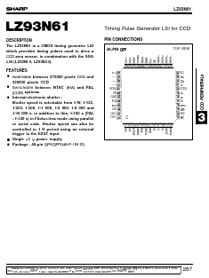 LZ93N61 Datasheet PDF Sharp Electronics