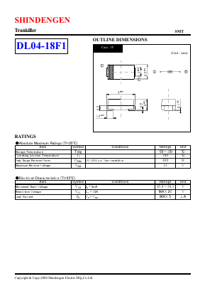 DL04-18F1 Datasheet PDF Shindengen