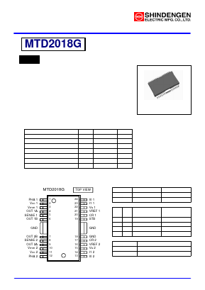 MTD2018G Datasheet PDF Shindengen
