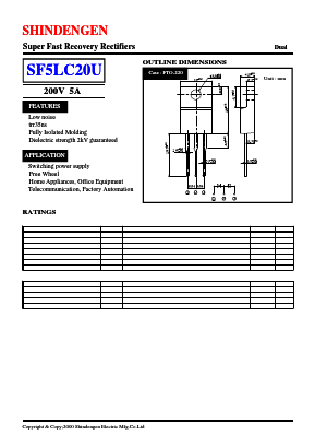 SF5LC20 Datasheet PDF Shindengen