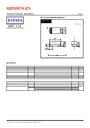 D1F60A Datasheet PDF Shindengen