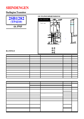 B1282 Datasheet PDF Shindengen