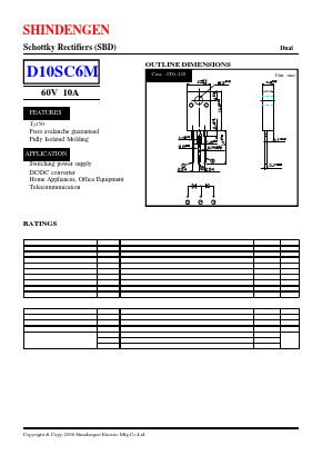 D10SC6M Datasheet PDF Shindengen