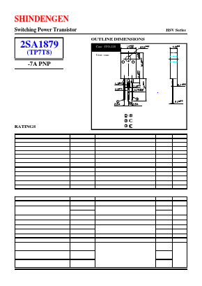 2SA1879 Datasheet PDF Shindengen
