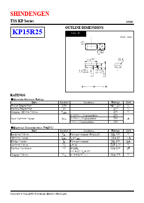 KP15R25 Datasheet PDF Shindengen