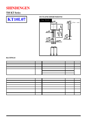 KT10L07 Datasheet PDF Shindengen