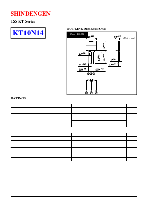 KT10N14 Datasheet PDF Shindengen
