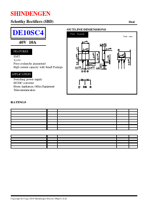 DE10SC4 Datasheet PDF Shindengen