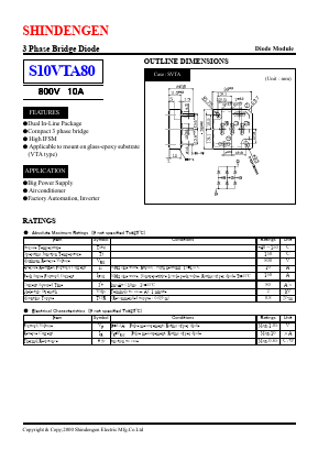 S10VTA80_ Datasheet PDF Shindengen