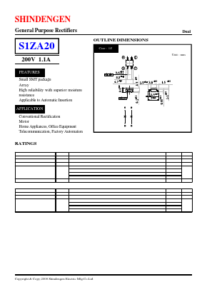 S1ZA20 Datasheet PDF Shindengen