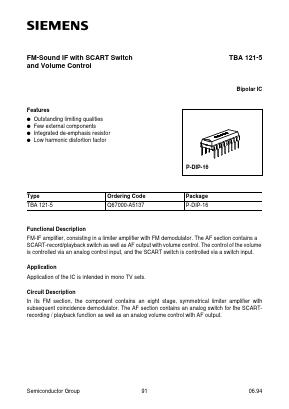 Q67000-A5137 Datasheet PDF Siemens AG