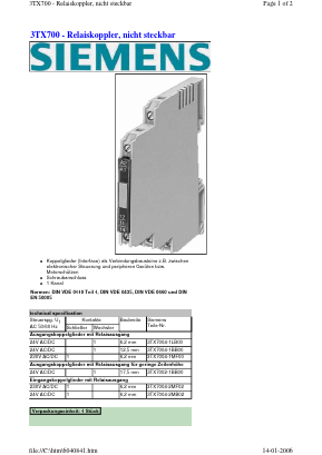 3TX7004-1LB00 Datasheet PDF Siemens AG