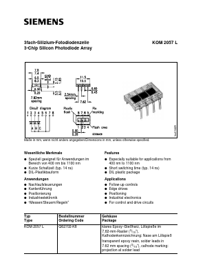 KOM2057L Datasheet PDF Siemens AG